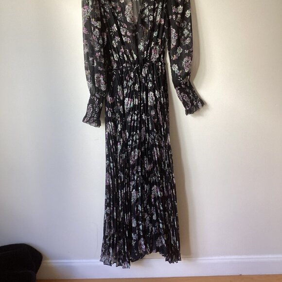 Rebecca Taylor Sheer Chiffon Floral Paisley Dress - Picture 5 of 7